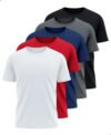 Kit 5 Camisetas Básicas Masculina Dry Fit Lisa Tradicional