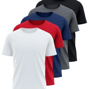 Kit 5 Camisetas Básicas Masculina Dry Fit Lisa Tradicional