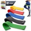 Kit 5 Faixa Elástica Super Mini Band Extensor Elástico Para Treino Resistência Funcional Academia Ginástica Yoga Esporte… A02 Coloridas Sem Marcações