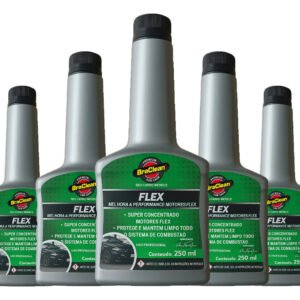 Kit 5 Melhor Aditivo Para Combustível Flex 250ml Premium