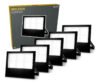 Kit 5 Refletor Led 300w 6500k Branco Frio Ip65 A Prova D’água Preto Cod: Alut010041-5 Alut By Avant 127/220v