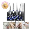 Kit 5 Tesoura Pet Cão Reta E Curva Petshop Tosa Profissional