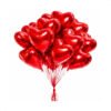 Kit 50 Balões Coração 45cm Vermelho Metalizado Balão Gigante Formato Coração Para Dia Dos Namorados, Casamento E Aniversário, Decoração Romântica Com Balões Metalizados 45 Cm Amor