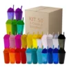 Kit 50 Copos Twister com Tampa Sorvete 300ml para Atacado e Varejo