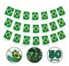 Varal de bandeirinhas do Brasil com 50 metros para a Copa do Mundo 2026 da HXRD GROUP