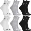 Kit 6 Pares Meias Puma Cano Médio Alto Atoalhada Original