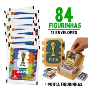 Kit 84 Figurinhas Com Porta Figurinhas 3d Copa Do Mundo 2026 Figurinhas Original Panini E Porta Cartão 3d Copa Do Mundo Fifa 2026