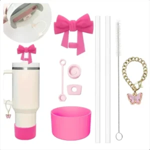 Kit 9 Pçs Acessório Compatível Copo Stanley Material Premium