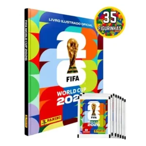 Kit Álbum Capa Dura + 35 Figurinhas Copa Do Mundo Fifa 2026