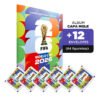 Kit Álbum Copa do Mundo Fifa 2026 Panini com 12 Envelopes Figurinhas