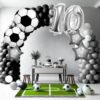 Kit Arco Desconstruído Times Futebol Premium com balão idade - decoração festa