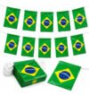 Kit Bandeirinha Brasil Copa Festa Junina Varal 10 Metros