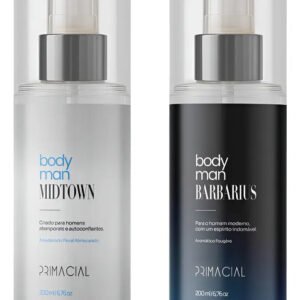 Kit Body Splash Masculino Barbarius E Midtown 200ml – Primacial Perfume Fresco Amadeirado