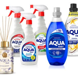 Kit Casa Completa Aquafast 6 Em 1 Lava Roupas Aromatizador