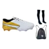 Kit Chuteira Campo Impactor Adulto Infantil Meião Bolsa