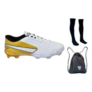 Kit Chuteira Campo Impactor Adulto Infantil Meião Bolsa