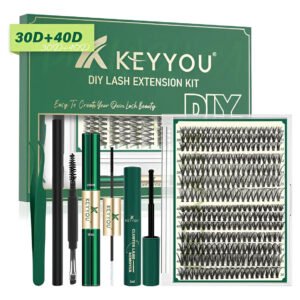 Kit Cílios Postiços Extensão De Cílios Clássico Keyyou 9-16