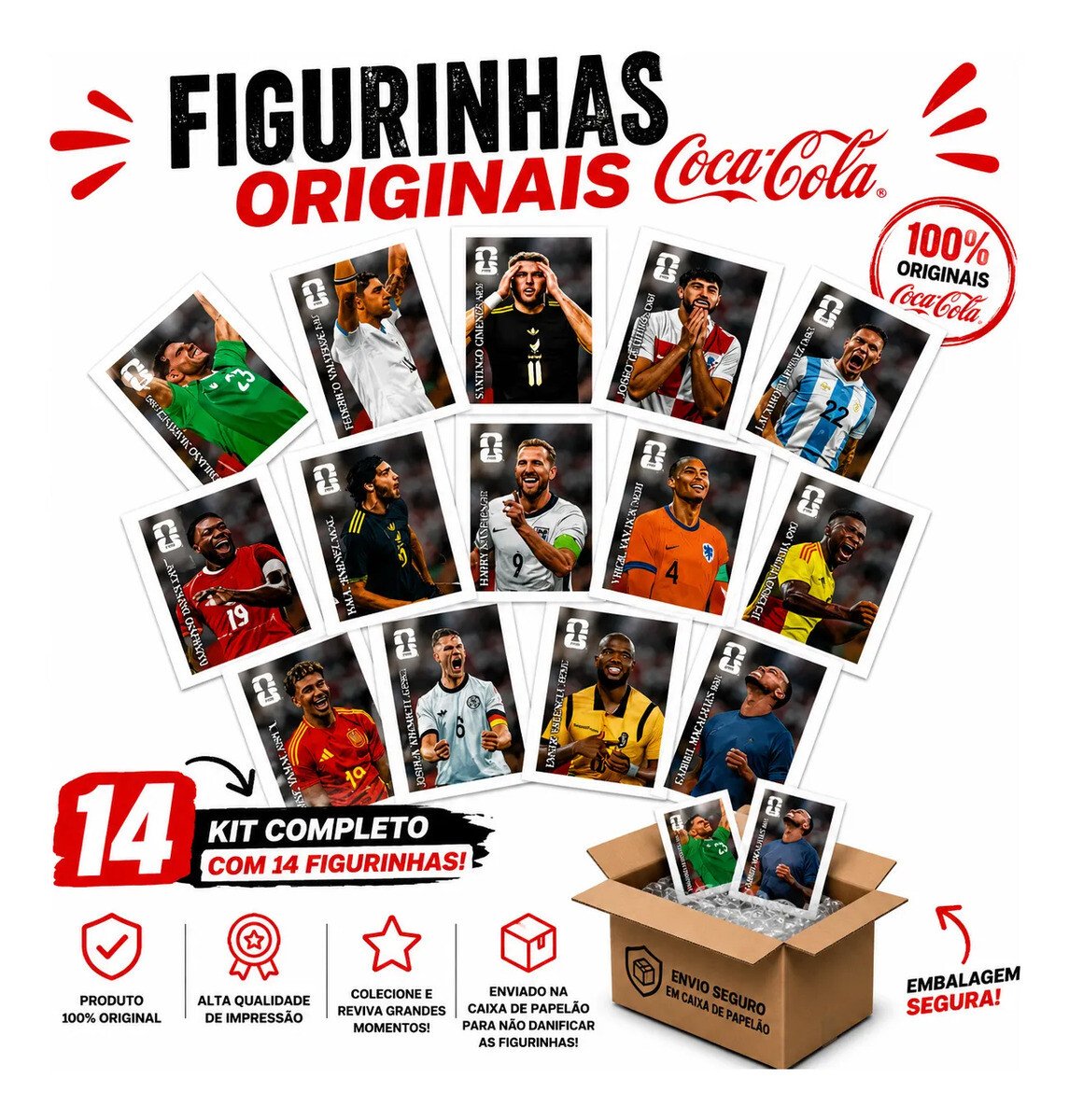 Kit Completo Figurinhas Álbum Da Copa 2026 Coca Cola Kit Completo Figurinhas Álbum Da Copa 2026 Coca Cola