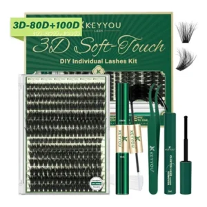 Kit De Extensões De Cílios Diy Keyyou 3d 80d+100d