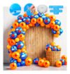Kit Festa Dragon Ball 75 balões com arco e fita