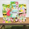 Kit Festa Tropical 78 Itens Summer Pool Party Praia Piscina