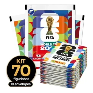 Kit Figurinhas Do Álbum Copa Do Mundo 2026 Envelopes Panini 70 Figurinhas