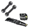 Kit Fisioterapia Caneleira 1kg Par Halter Emborrachado 1kg Equipa Academia