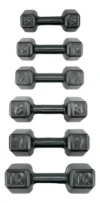 Kit Halter Sextavado Emborrachado CasaFit de 5 a 10kg