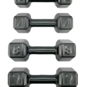 Kit Halter Sextavado Emborrachado CasaFit de 5 a 10kg