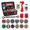 Kit Maleta 12 Bayblade Metal Criança Com 3 Lançadores E Grip