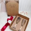 Kit Padrinhos – Caixa + 2 Taças Champanhe Vidro