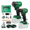 Kit Parafusadeira Furadeira+chave De Impacto Brushless Ryoku