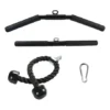 Kit Puxadores Reto E Curvo Com Giro Corda Triceps Mosquetão