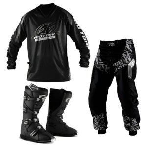 Kit Roupa Calça Camisa Insane Completo + Bota Trilha Enduro