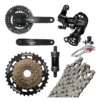 Kit Shimano 21v Megarange Pedivela Câmbios Catraca Corrente