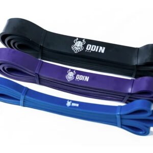 Kit Super Band 3 Intensidades Odin Fit Elasticos Power [preto, Violeta-escuro, Azul]