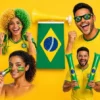 Kit Torcedor Brasil Copa Mundo 2026 Corneta Peruca Óculos
