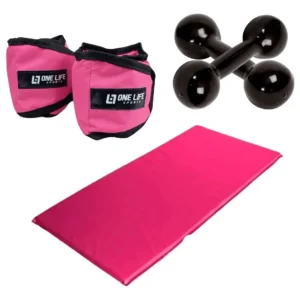 Kit Treinar em Casa Caneleira Halter Colchonete Infinity Profissional