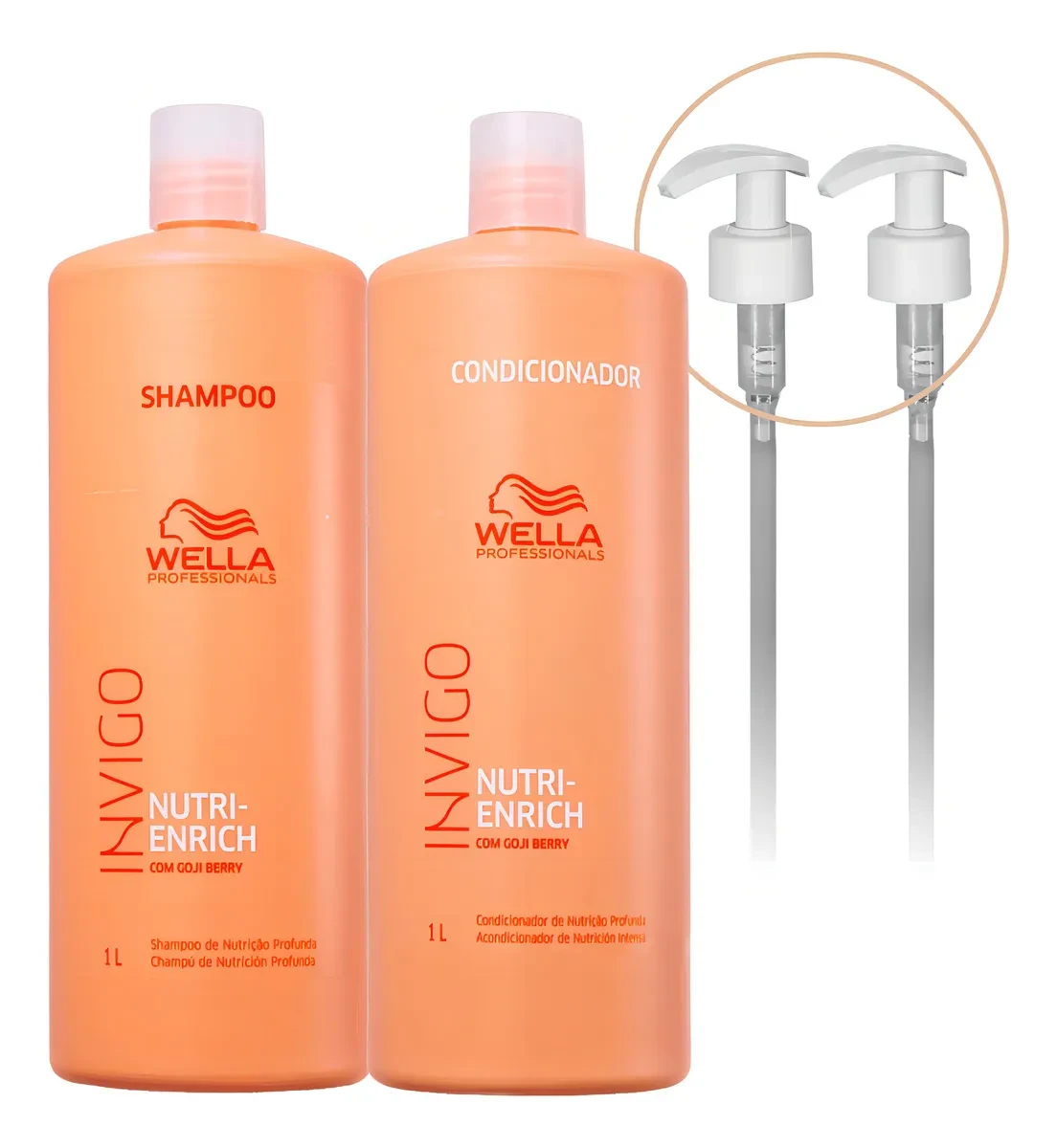 Kit Wella Invigo Nutri Enrich Shampoo Condicionador Válvulas Original Kit Wella Invigo Nutri Enrich Shampoo Condicionador Válvulas Original para Nutrição