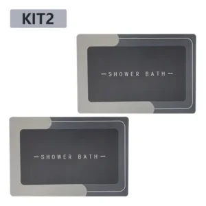Kit2 Tapetes Para Banheiro Tapete Mágico Ultra Para Absorçã