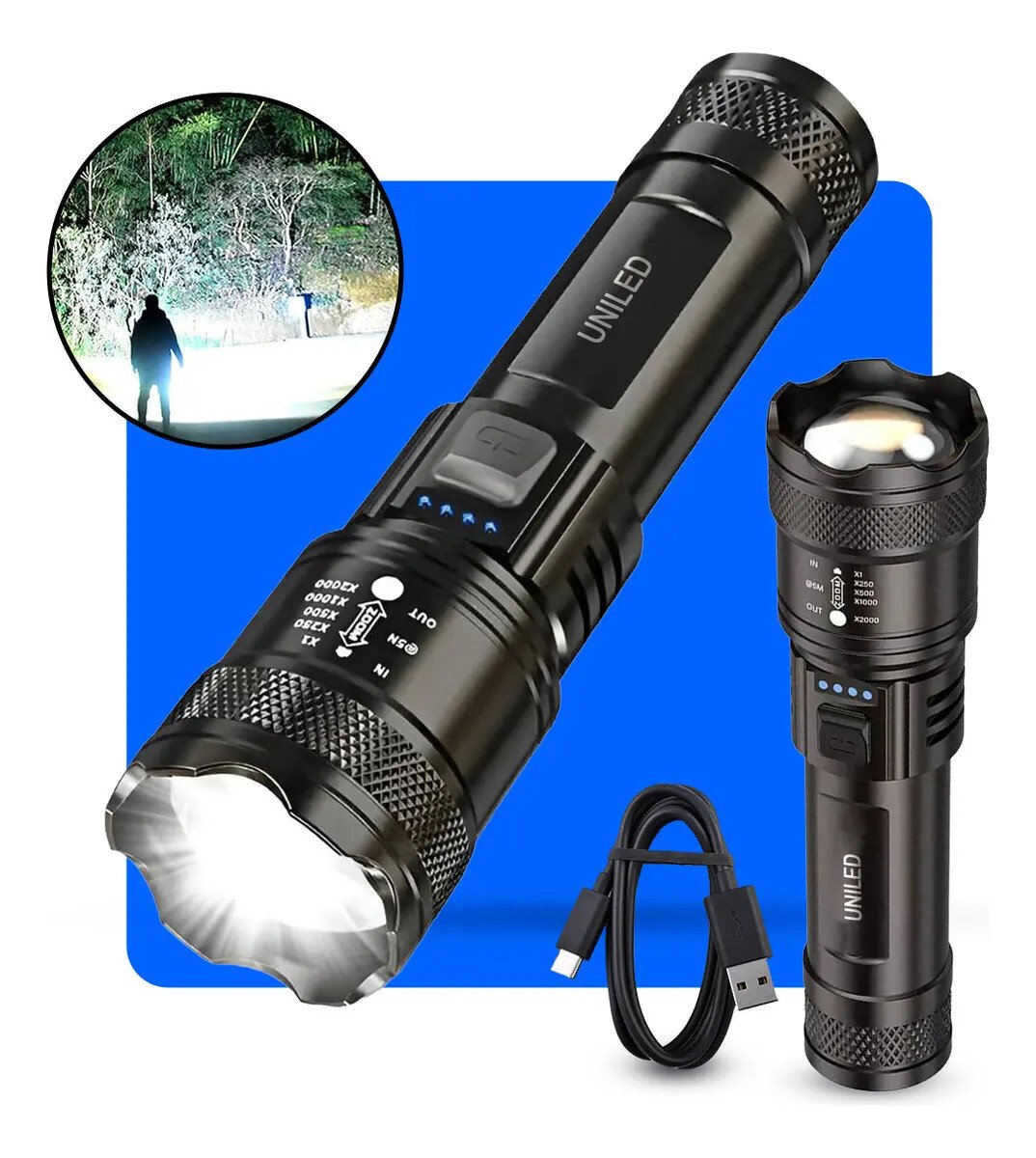 Lanterna Militar Tatica Led Cree Mais Forte Do Mundo Potente 1km Zoom Telescópico Alto Brilho Resistente Agua Sitio Fazenda Uniled Branco Preto Lanterna Militar Tatica Led Cree Mais Forte Do Mundo Potente 1km Zoom Telescópico Alto Brilho Resistente Agua Sitio Fazenda Uniled Branco Preto