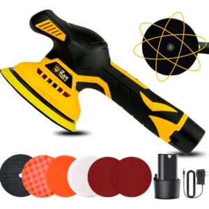 Lixadeira Politriz Roto Orbital a Bateria BLP120 The Black Tools com acessórios e sem fio
