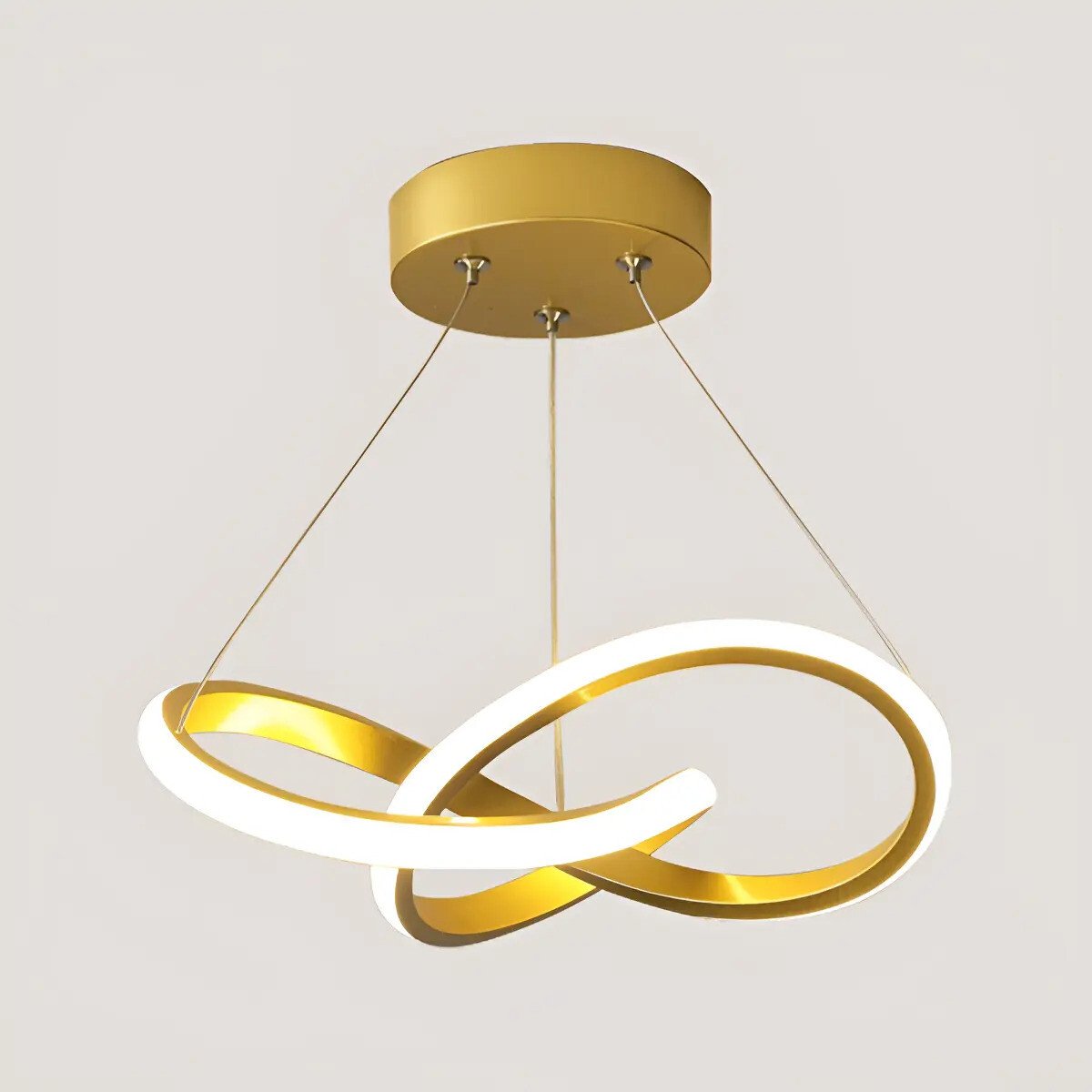 Lustre Pendente Moderna Led,luminaria Dourado Redondo Sala Lustre Pendente Moderna Led,luminaria Dourado Redondo Sala