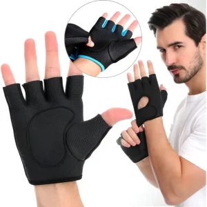 Luva Academia Halteres Neoprene Musculação Esporte Cross Fit Preta Prime Bike