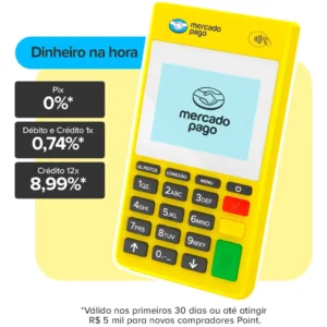 Maquininha de Cartão Mercado Pago Point Air 2 4G Wifi NFC