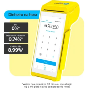 Maquininha de Cartão Mercado Pago Point Smart 2 4G WiFi NFC Claro