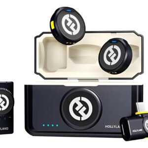 Microfone Hollyland Lark M2 Mini Combo Preto