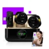 Microfone Lapela Redondo Sem Fio Tipo-C Duplo Anti Ruído com Estojo de Carregamento Nixzen Preto