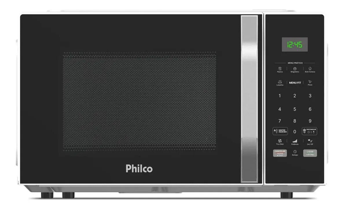 Micro-ondas 25l Philco Função Tira Odor 1100w Pm27 220v Micro-ondas 25l Philco Função Tira Odor 1100w Pm27 220v