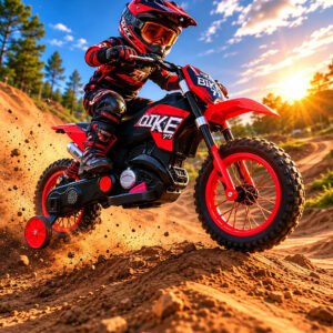 Mini Moto Elétrica Infantil Rodas Apoio Bluetooth Bivolt Usb